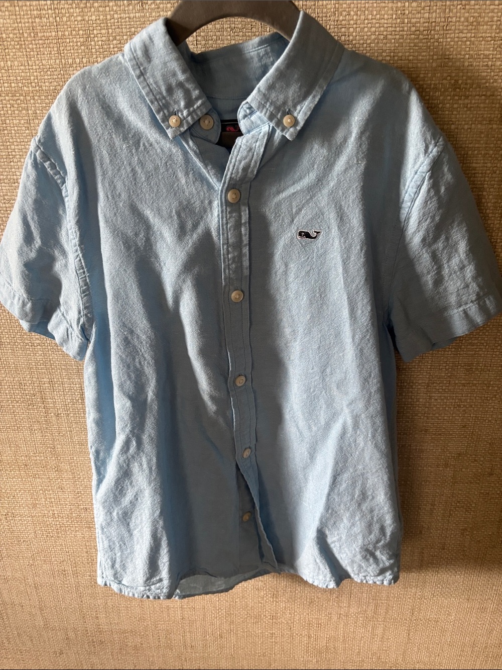 Vineyard Vines Light Blue Short-Sleeve Button-Down Shirt